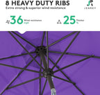 JEAREY 9FT Outdoor Patio Umbrella Outdoor Table Umbrella - Image 5
