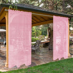 SpaceDresser Waterproof Outdoor Sheer Curtains by SpaceDresser