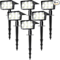 Solar Spot Lights Outdoor with 60 LED & Auto On/Off, 6 Pack Solar Lights by Unknown
