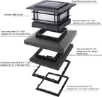 Dynaming 2 Pack Solar Post Cap Lights Outdoor - Image 7