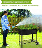 Raised Garden Bed with Legs for Outdoor Plants, Standing Elevated Planter Box - Image 8
