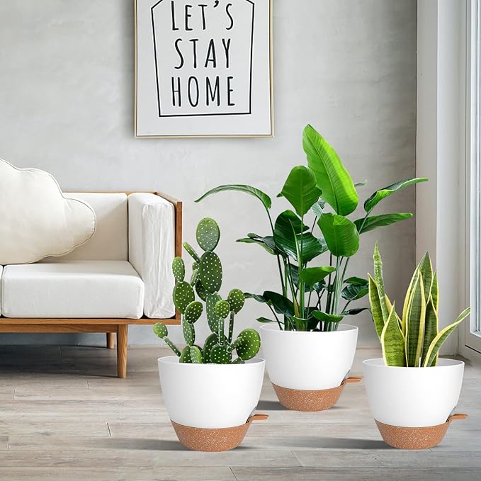 Planters for Indoor Plants, 10/9/8 Inch Self Watering Plant Pots - Image 6