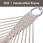 SUNCREAT Hammocks Traditional Rope Double Hammock - Image 5