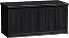 Flamaker Resin Deck Box 270 Gallon, Waterproof Imitation-Wood Lockable Storage by Flamaker