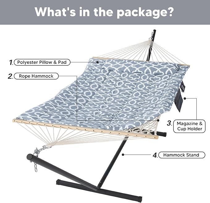 SUNCREAT Outdoor Double Hammock - Image 5