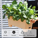 Self-Watering Rectangle Planter Boxes 8-Pack, 15.7-Inch Window Box Planter - Image 4