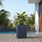 Kante 18.5" H Tall Rectangular Concrete Planters, Outdoor Indoor Lightweight - Image 7