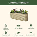 32" Extra Tall Raised Garden Bed Kits, 3.5 x 6.5 x 2.7ft Deep Root 9 in 1 - Image 2