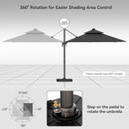 9x12FT Cantilever Patio Umbrella - Image 5