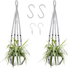 Augshy 2 Packs Macrame Hanging Planter, Indoor Hanging Planter Basket by Augshy