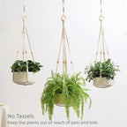 CADNLY Macrame Plant Hangers Indoor – Rope Hanging Plant Holder - Image 5
