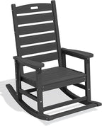 SERWALL Outdoor Rocking Chair, Oversized Rocking Chair by SERWALL