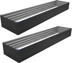 12×2×1FT Galvanized Raised Garden Bed Kit, Metal Planter Boxes, Large Outdoor - Image 7