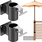 Heavy Duty Deck Railing Umbrella Holder, Patio Umbrella Stand by Lifeswell