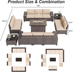 ALAULM 13 Pieces Patio Furniture Set - Image 6
