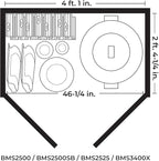 Suncast 34 Cu Ft Horizontal Resin Plastic Storage Shed - Image 11