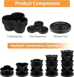 VECELO 5 Tier Vertical Garden Planter, Self Watering Stackable Planters - Image 7