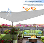 E&K Sunrise 18' x 18' x 18' Sun Shade Sail Triangle Canopy Shade Cover UV Block - Image 5