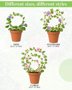 3 Pack Premium Round Plant Trellis Indoor, Small Metal Plant Support Stake - Image 5