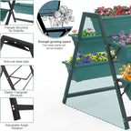 Outvita Green Raised Garden Planter Bed, Tiered Planter Stand - Image 2