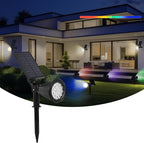 Solar Spot Lights Outdoor, 2-in-1 Wall Mount & Ground Stake 18 LEDs - Image 9
