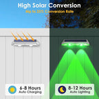 2 Pack Solar Fence Lights Outdoor, 2PK Solar Outdoor Light Warm White & RGB - Image 3