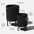 Veradek Demi Series Round Planter w/Stand - Image 2