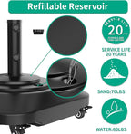 Umbrella Base with Wheels, Umbrella Stand Base Heavy Duty 100lb Windproof - Image 4