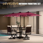 LEVELEVE 14FT Large Patio Umbrella - Image 6