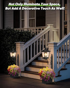 Outdoor Flower Pots 2 in 1, Solar Lamp Post - Image 7