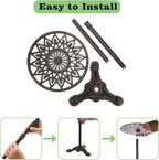 OwnMy Cast Iron Tall Plant Stand Heavy Duty Vintage Flower Pot Holder Stand - Image 2