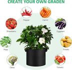 12-Pack 1 Gallon Thickened Non-Woven Grow Bags, Aeration Fabric Pots - Image 5