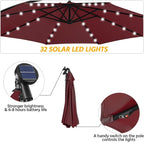 Yaheetech 10FT Solar Offset Umbrella - Image 6