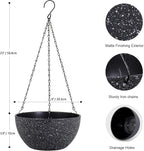 8 inch Small Hanging Planters for Indoor Outdoor Plants, 2 Pack Hanging Flower - Image 2