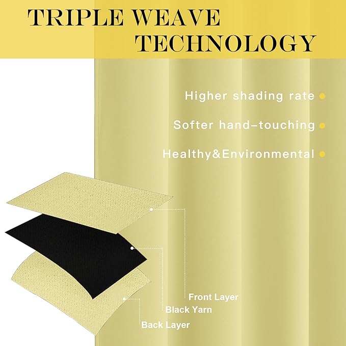 NICETOWN Blackout Curtain Drape - Image 3