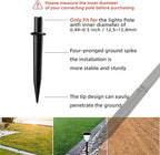 10 Pack Solar Light Stakes Replacement, Plastic Reinforced Ground Spikes - Image 4