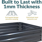 Sunnydaze 11.75" H Raised Metal Garden Bed - Image 2