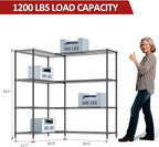 IZEUK Linked Storage Racks, DIY Adjustable Heavy Duty Metal Shelving Unit - Image 3