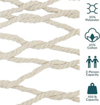 Sunnydaze Cotton Rope Hammock for Outside - Image 3