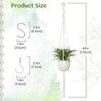 6 Pack Macrame Plant Hanger Indoor Hanging Planters - Image 2