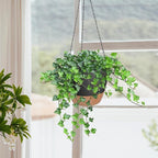 10/9/8 Inch Hanging Planter for Indoor Outdoor Plants, 3 Pack Self-Watering - Image 6