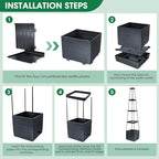 MQFORU 4Pack Raised Garden Bed Planter Boxes - Image 8