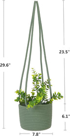 Hanging Planter Basket Jute Rope Woven Plant Hangers Indoor Hanging Plant - Image 2
