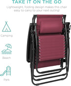 Best Choice Products Folding Zero Gravity Outdoor Recliner Patio Lounge Chair - Image 9