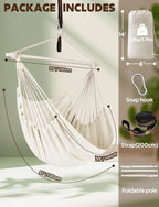 Chihee Hammock Chair Swing Chairs Strong Metal Collapsible Spreader Bar - Image 3