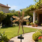 Kaixoxin Solar Power Cross Stake Warm White Color Florals Solar Lights Garden - Image 4