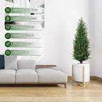 3FT Artificial Cedar Topiary Trees - Image 5