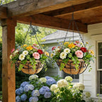 Hanging Planters for Outdoor Plants, 2 Pack 12 inch Wire Hanging Baskets - Image 6