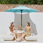 JEAREY 7.5FT Patio Umbrella Outdoor Market Umbrella - Image 2