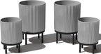 Veradek Demi Series Round Planter w/Stand by VeradekOutdoor